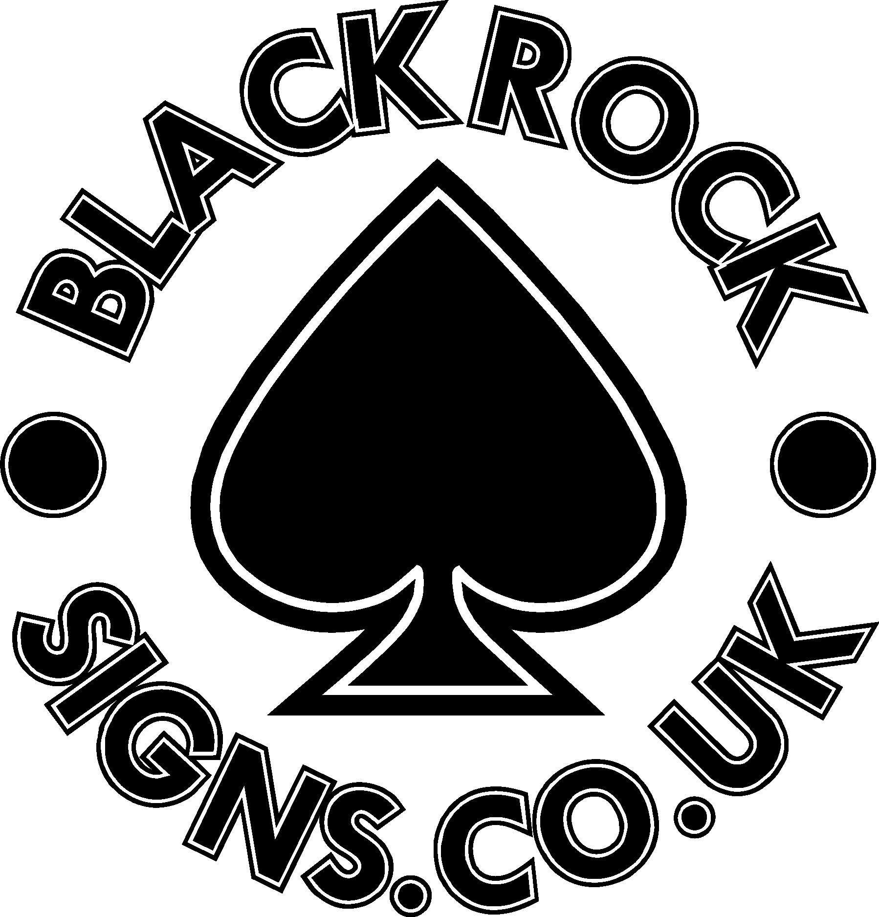 Black Rock Signs Logo Vector Logo